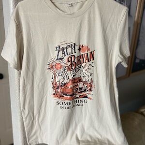 Cream Zach Bryan tee